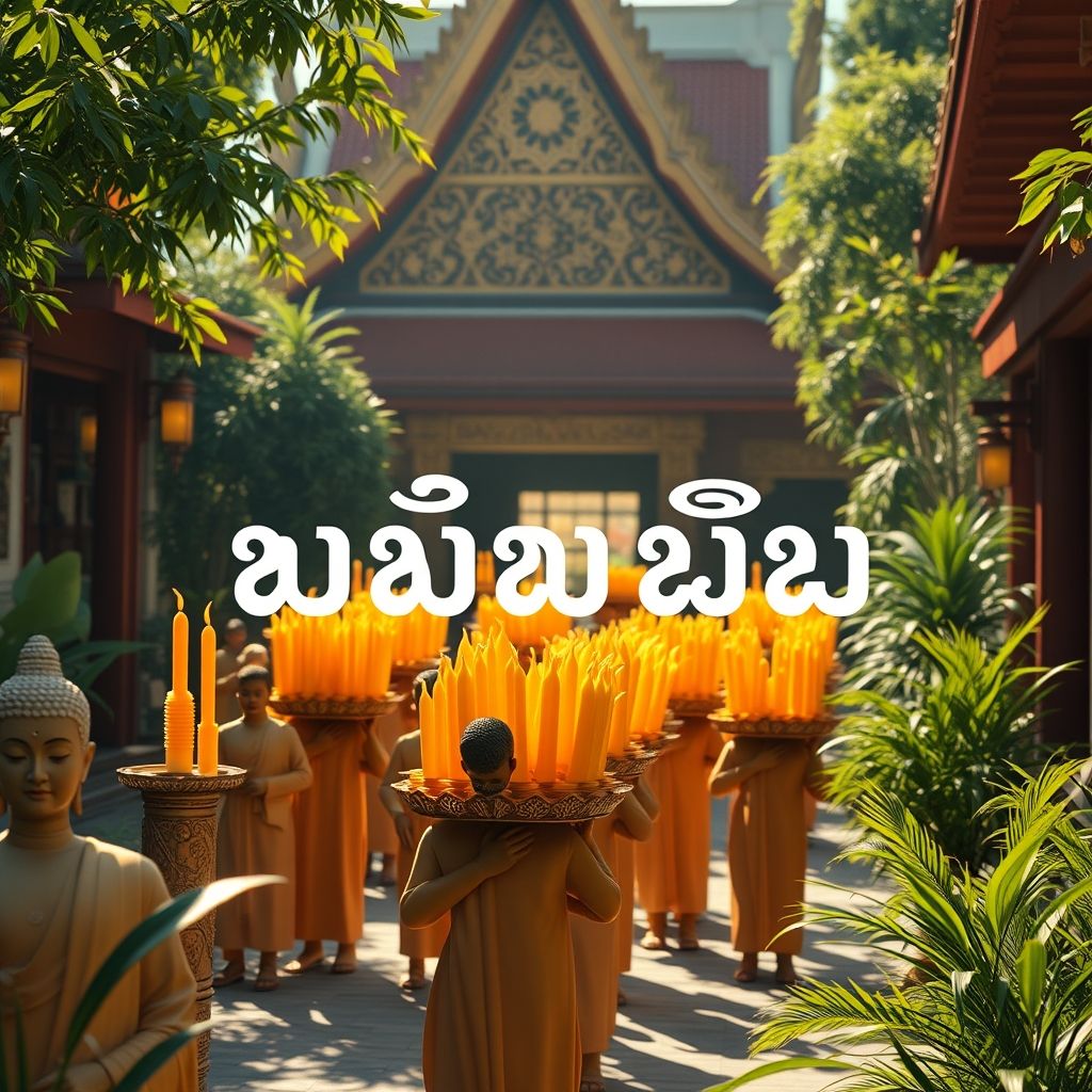 ประเพณีแห่เทียนพรรษา ภาคอะไร